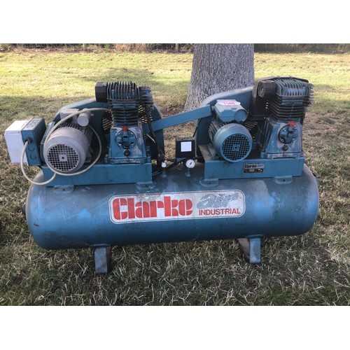 1588 - Clarke industrial air compressor, single phase