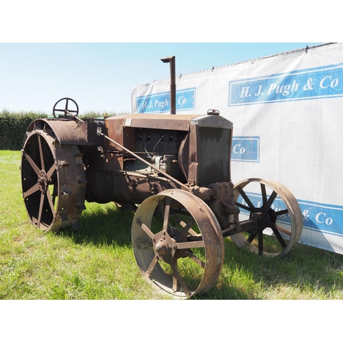 358 - Wallis Model K tractor. 1919. On spade lug wheels