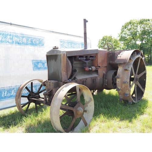 358 - Wallis Model K tractor. 1919. On spade lug wheels