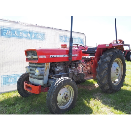 353 - Massey Ferguson 135 tractor. 5158 hours recorded. Front weight frame. Running well. SN-602170