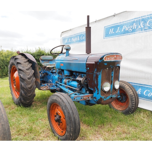 307 - Fordson Super Dexta tractor. Runs. Reg. 615 SYD