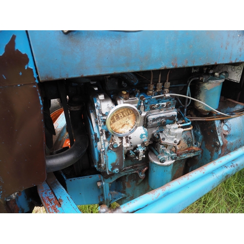 307 - Fordson Super Dexta tractor. Runs. Reg. 615 SYD