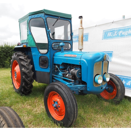 308 - Fordson Dexta tractor. 1962. With Lambourn cab. Good tyres all round. Running well. SN-1504645. Reg.... 