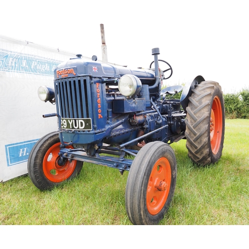 311 - Fordson E27N Major tractor. 1948. Petrol. SN-10191570. C/w swinging drawbar and hydraulics. Running ... 