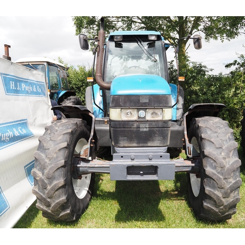 347 - New Holland 8260 Dual power tractor. 1997. 7915 hours recorded. 4WD. Runs. C/w pickup hitch and assi... 