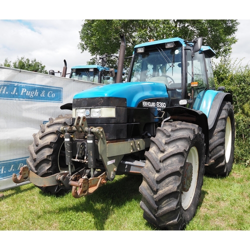 348 - New Holland 8360 Range Command tractor. 1996. 4WD. Runs. Hydraulic front linkage. SN-00037241B. Reg.... 