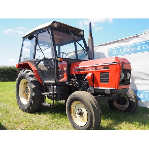 399 - Zetor 6011 tractor. 1985. 3411 hours recorded. 1 Former keeper. Running well. SN-10681. Reg. B113TPR... 