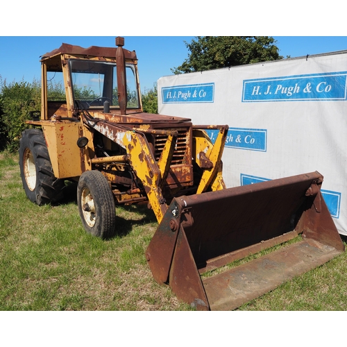 394 - Manitou BF Industrial tractor. 1986. 4078 hours recorded. Front loader and rear compressor fitted. S... 