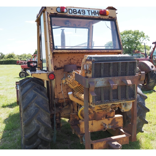 394 - Manitou BF Industrial tractor. 1986. 4078 hours recorded. Front loader and rear compressor fitted. S... 