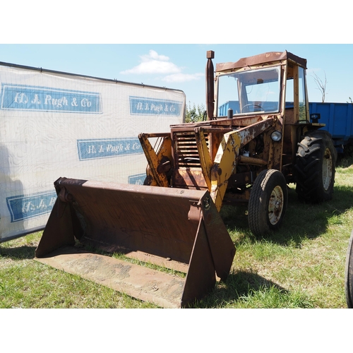 394 - Manitou BF Industrial tractor. 1986. 4078 hours recorded. Front loader and rear compressor fitted. S... 