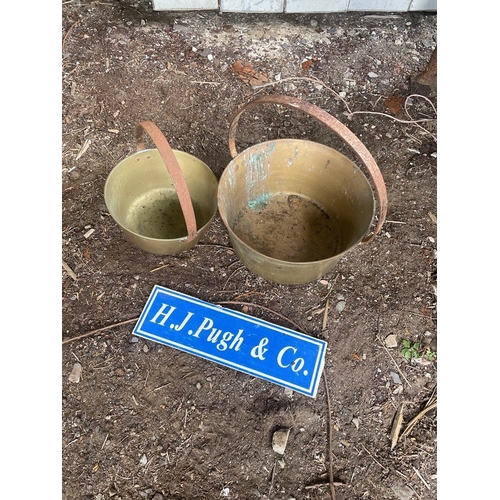 225 - Brass buckets