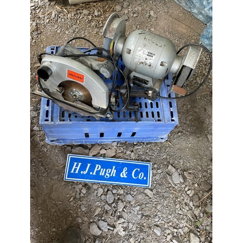 268 - Grinder and circular saw, single phase