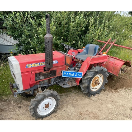 290 - Shibaura 534 compact tractor with rotavator