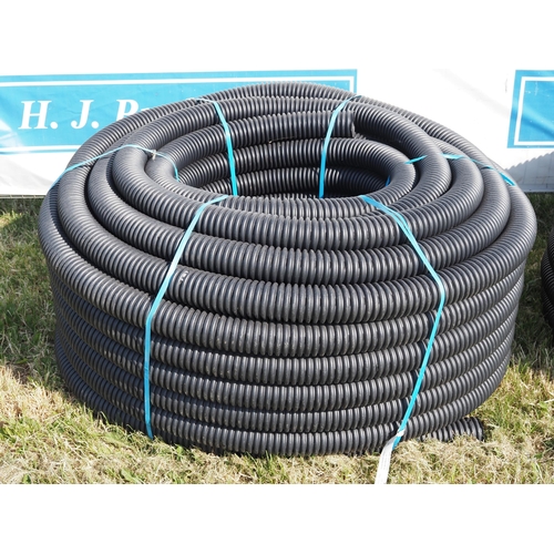 1111 - 100m Perforated drainage pipe 80mm diameter