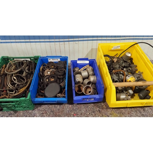 79 - Carburettor parts, Villiers float chambers etc.