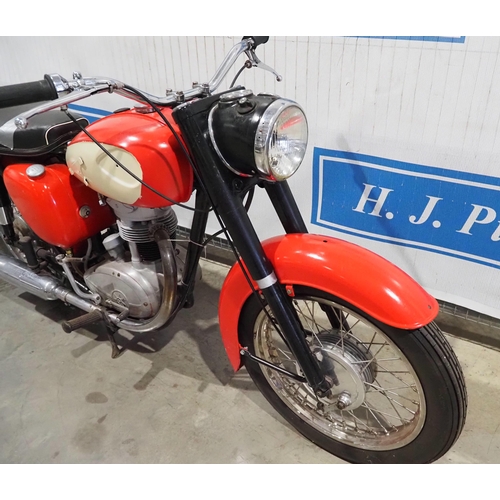709 - BSA C15 motorcycle. 1960. 250cc. Part restored and needs finishing. Reg. 993 AOP. Old log book