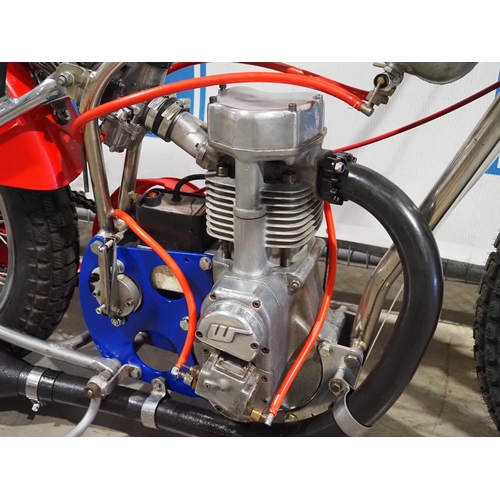 756 - Dula Weslake speedway bike. One of only 20 Dula frames made and fitted with a Weslake 4 valve engine... 