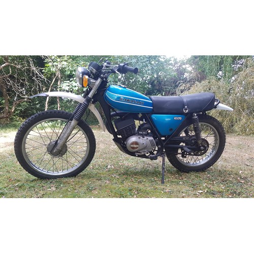 785 - Kawasaki KE175 motorcycle. 1978. UK supplied bike. Original factory paint. Runs and rides. No docs. ... 