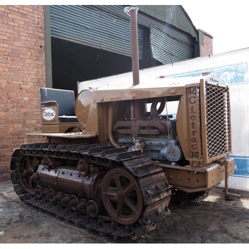 136 - Cletrac 40/30 crawler with Hercules 6 cylinder petrol  engine