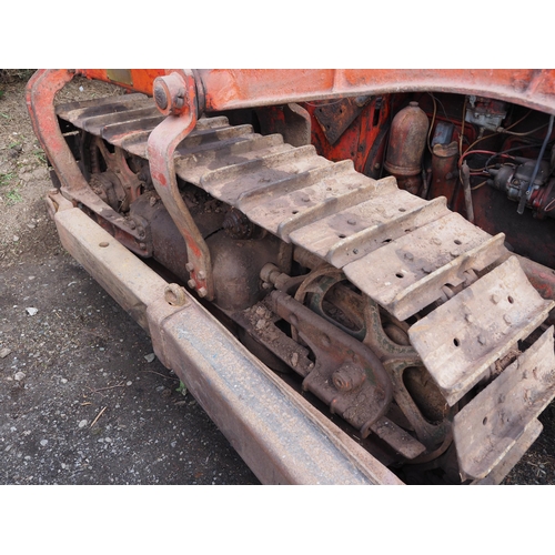 166 - International TD 9 crawler. Petrol/diesel. With Ruston Bucyrus blade and Cargo winch. Ex forestry co... 