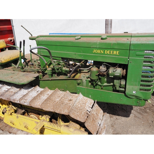 145 - John Deere MC crawler. c/w drawbar. SN-17935