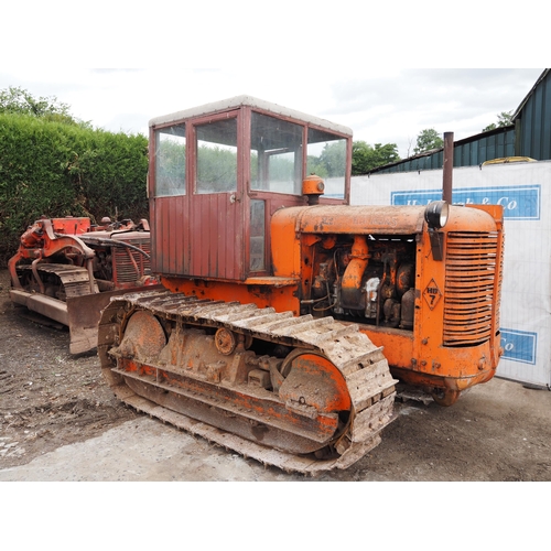 177 - Allis Chalmers HD7 crawler. Wooden coach built cab. Runs and drives. Rare 3 cylinder GM Detroit supe... 