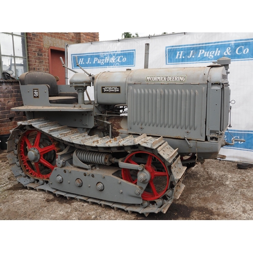 156 - McCormick-Deering T20 crawler. c/w drawbar. SN-TT1405