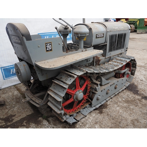 156 - McCormick-Deering T20 crawler. c/w drawbar. SN-TT1405