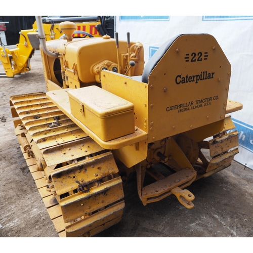 169 - Caterpillar Twenty Two crawler. Runs.  SN-IJ5140WSP