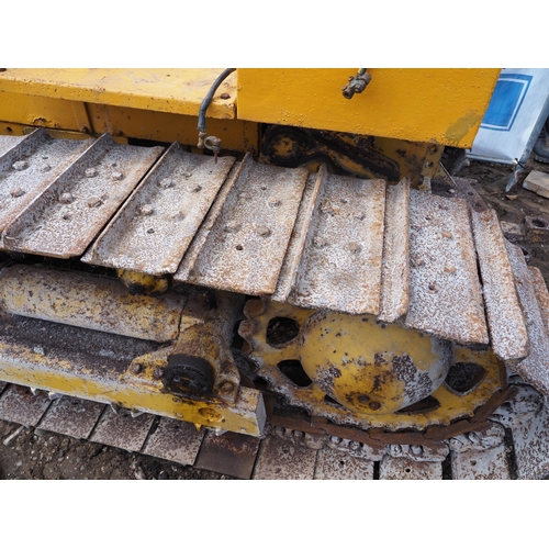 180 - Track-Marshall crawler. Runs.  c/w drawbar