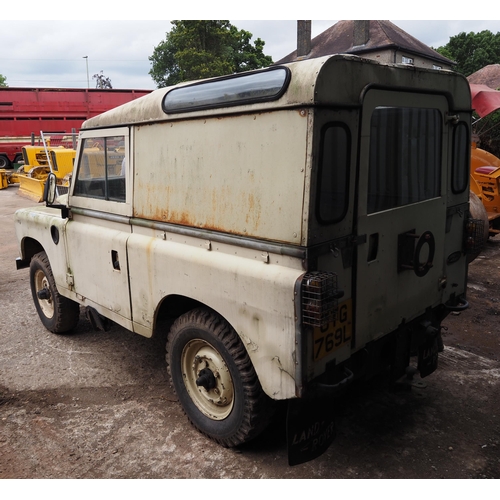 125 - Land Rover Series 3. 1972/73. 2 1/4 petrol. 84584 miles recorded. Reg. OTG 769L. V5.