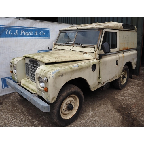 125 - Land Rover Series 3. 1972/73. 2 1/4 petrol. 84584 miles recorded. Reg. OTG 769L. V5.