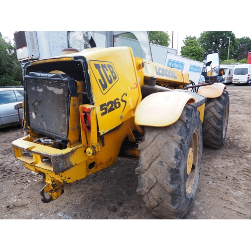 123 - JCB Loadall 526S. Runs and drives. Reg. P733 YTT. V5. Key