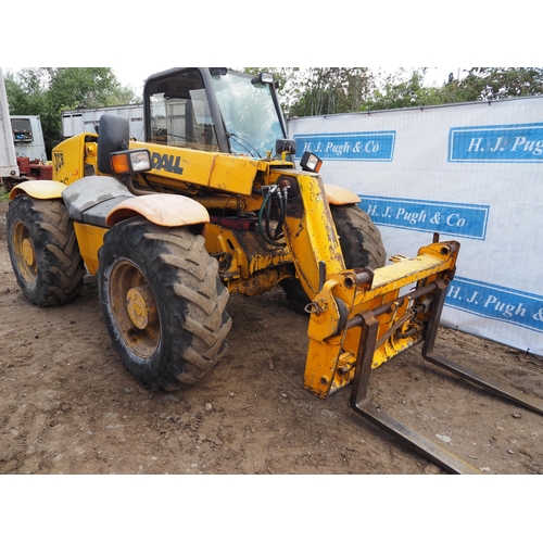 123 - JCB Loadall 526S. Runs and drives. Reg. P733 YTT. V5. Key