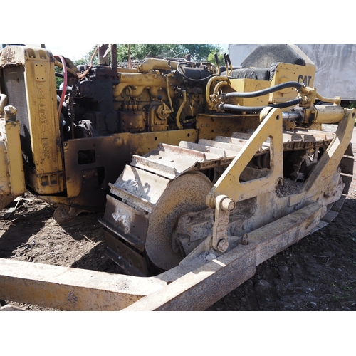 174 - Caterpillar D4 diesel crawler. c/w Hyster winch, blade and drawbar. SN- 7U35542