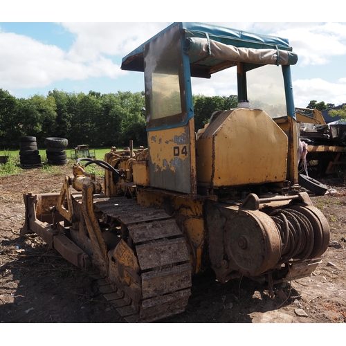 175 - Caterpillar D4 diesel crawler. c/w cab, Hyster D4N winch and blade. SN- 7U42114