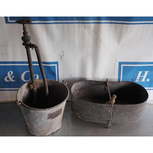 11 - Galvanised buckets