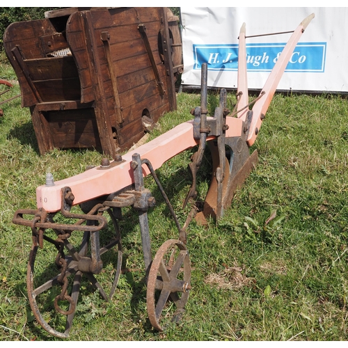 149 - Single furrow wooden beam plough