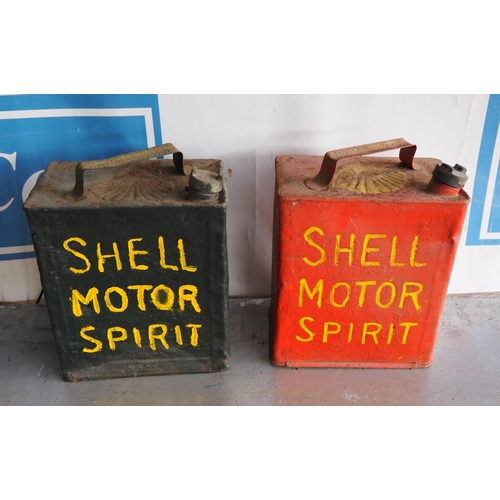 40 - 2- Shell Motor Spirit 2 gallon cans
