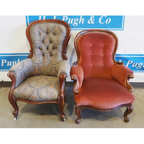 78 - 2- Upholstered nursing chairs