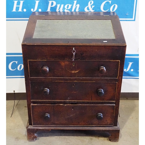 148 - Georgian oak bureau 40x30