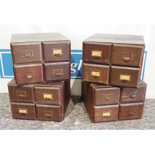 155 - 4- 4 Drawer filing cabinets