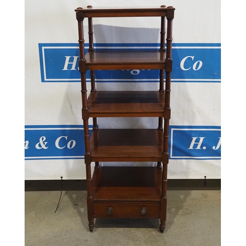 185 - 5 Tier mahogany wotnot 56x20x18