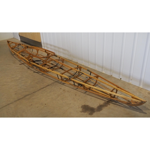 126 - Wooden folding canoe