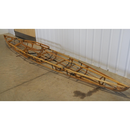 127 - Wooden folding canoe