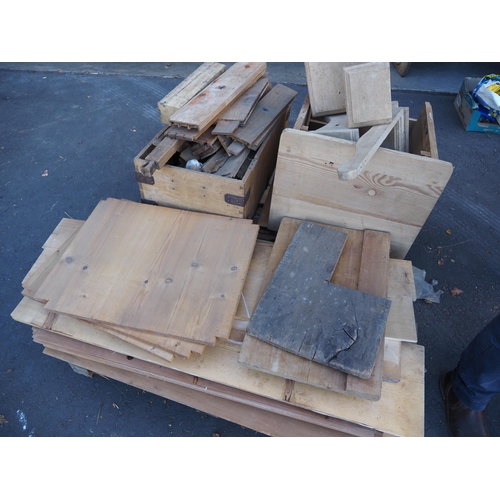 134 - Pallet of pine furniture parts