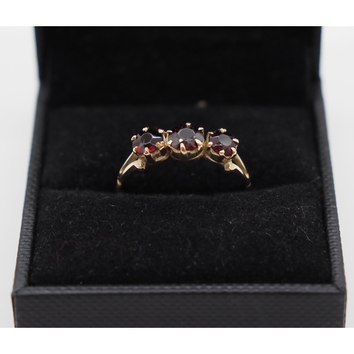 309 - Hallmarked 9ct gold ruby ring