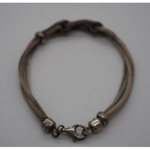 336 - Silver bracelet approx 12g