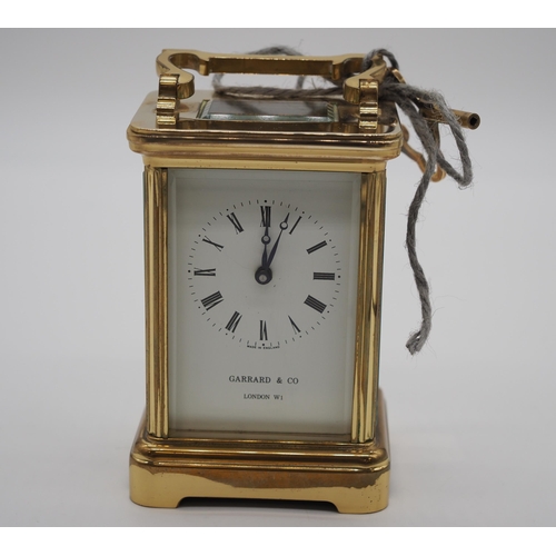 344 - Carriage clock by Garrard & Co London