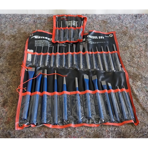 932 - 2- Sets of chisels and punches